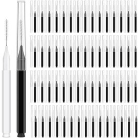 MAPVOLUT 120PCS 브로우 마이크로 미용실용 다목적 전문 속눈썹 연장 도구 블랙 키트 메이크업 화이트 눈썹 가정용 브러시 라미네이션 미용실 로우 사용을 위한 또는 MAPVOLUT 120PCS Brow Micro Salon Multipurpose Professional Eyelash Extension Tool Black Kit Makeup White Eyebrow Home Brush Lamination Salon Low Use [Black]