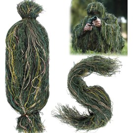 Dwellia Ghillie Suit Material, 120cm, Synthetic, Lightweight Thread for DIY Ghillie Suit