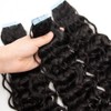 28Inch Long Tape in Human Hair Extensions for Women Water