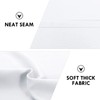 DWCN White Short Room Darkening Curtains for Kitchen/Bedroom, 42 x