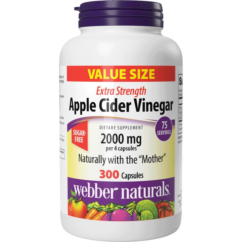 Webber Naturals Vinagre de Sidra de Manzana 2000 Mg con