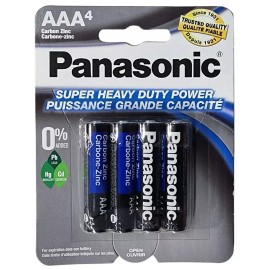 Panasonic 8 PANASONIC AAA BATTERIES SUPER HEAVY DUTY ZINC CARBON BATTERY NEW EXP 2026