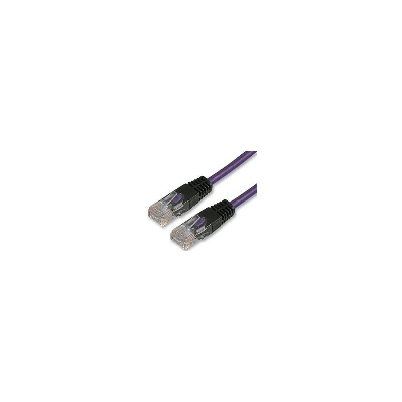 CAT 5E CROSSOVER CABLE 1M PURPLE 1 PACK