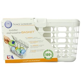 Prince Lionheart Made in USA High Capacity Dishwasher Basket for Toddlers Bottle Parts & Accessories | Fits all Dishwashers | 100% Recycled Plastic