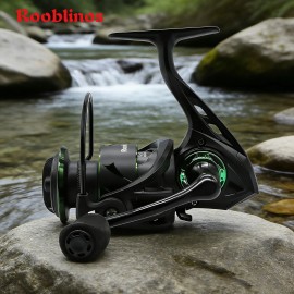 Rooblinos RF Left-handed Spinning Reel 5.2:1 Gear Ratio Nylon BodySpool Capacity: 4000 Series