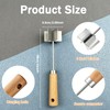 Stainless Steel Meat Chopper Masher - 6 Blade Hamburger Smasher