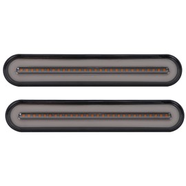 Partools Trailer Marker Lamp, LED 2-piece Set Tail Light, Sequential Turn Signal, For Trucks, Boats, 12V, 24V (Set of 2)