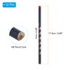 PATIKIL Round Pencils, 12 Pack Triangle HB Graphite Pencil Hole