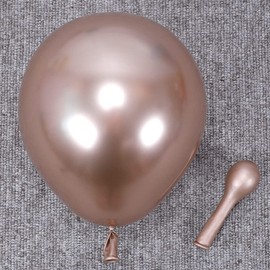 DOJoykey Champagne Gold Balloons Pack, 100pcs 5 inch Small Balloons Glitter Latex Balloons for Birthday, Wedding, Bridal Shower, Fiesta, Baby Shower Party Decoration