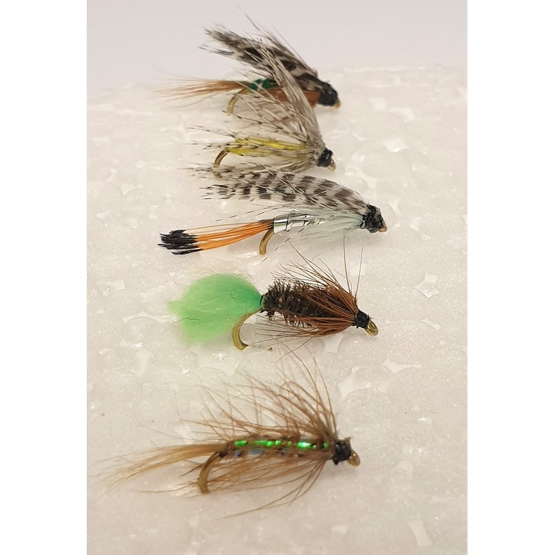 Jackal Outdoors 20 Piece Mixed Wet Trout Flies (Size 14