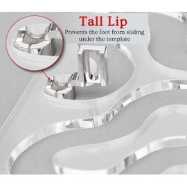 DABLINE High Shank Free Motion Quilting Ruler Foot