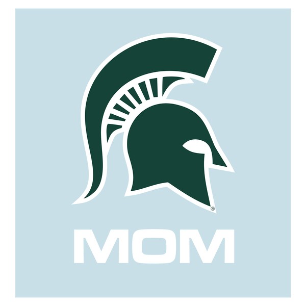 Craftique Michigan State Decal (Spartan Head MOM Decal (5"), 5")