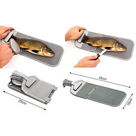 Jaxon Foldable Filleting Board with Stainless Steel Fish Scaler