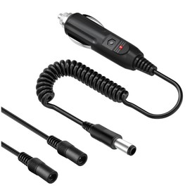 FITE ON 12v Heated Jacket Adapter Charger Liner Plug Compatible with Milwaukee, Revean, Snap-on, Metabo, Craftsman, AEG, Harley Davidson (Car Charger)