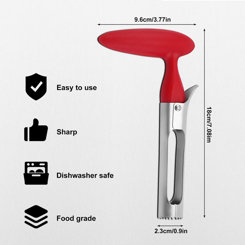 Apple Corer, Apple Corer Remover with ABS Handle and Serrated
