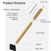 HBGFHG Wooden Desk Light ，Dimmable Desk Lamp for Home Office