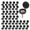 200 Pcs Plastic Screw Head Covers, Black Screw Caps, Fold