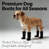 Phaechild Anti Slip Dog Socks Boots with Zipper,Waterproof Dog Shoes