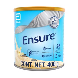 Ensure Clsico - en Polvo Sabor Vainilla, 400g, Alimentacin Especializada con Vitaminas, Protenas y Prebiticos, Clnicamente Probado                    