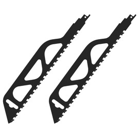 2 Stück Säbelsägeblätter, Säbelsägeblatt, Ziegelsägeblatt, Säbelsägeblatt, Hartmetall, zum Schneiden von Holz, Metall, Beton und Ziegel (305 mm)