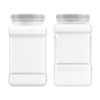 Mountain West Company Square Clear Jar with Pinch Handle, 2