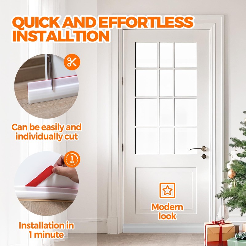 Holikme Door Draft Stopper Under Door Draft Blocker Insulator Doors