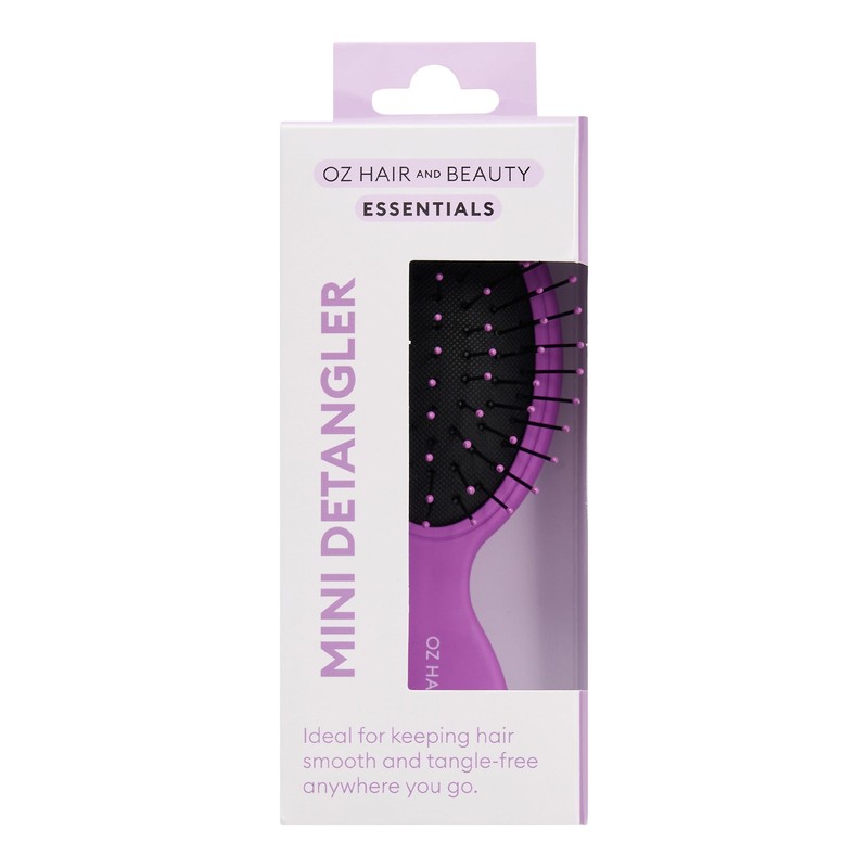 Oz Essentials Mini Hair Detangler - Purple