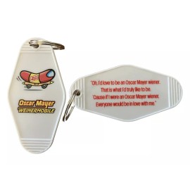 WEINERMOBILE Oscar Mayer inspired keytag
