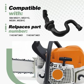 2 Set Oil Hose Line Fuel Filter Kit Compatible with Stihl MS311 MS311C MS391 MS391C Chainsaw Replace 1143 647 9401 1140 647 9401