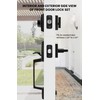 goldenwarm Oil Rubbed Bronze Front Door Handle and Deadbolt Set,