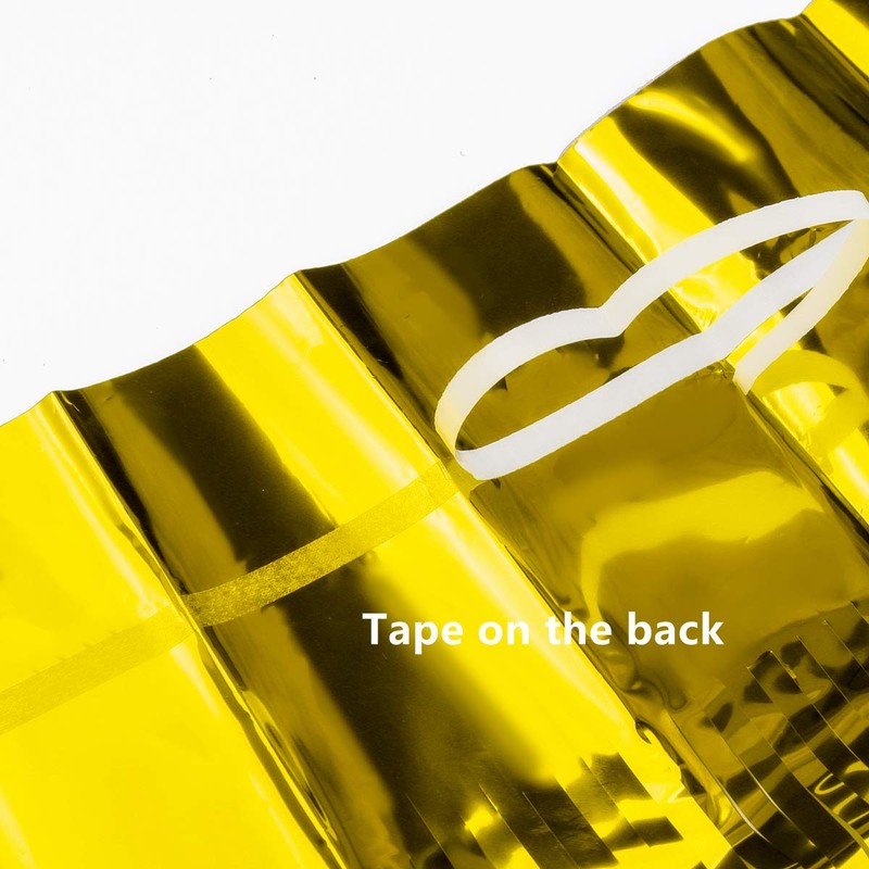 2 Pcs 3.2ft x 8.2ft Shiny Silver Metallic Tinsel Foil