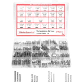 300PCS Compression Spring, Small Springs, Springs Assortment Kit,Compression Springs Assortment Kit,Springs Assorted,Mini Stainless Steel Extension Springs Assortment Kit,for Home Repairs,DIY Projects