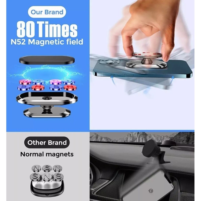 GDTHOMAS,iman para celular,porta celular para carro Soporte Magnético Celular Para