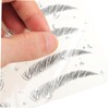 Baluue False Eyebrow Stickers 12pcs Natural 3d Eyebrows Hair-like Look