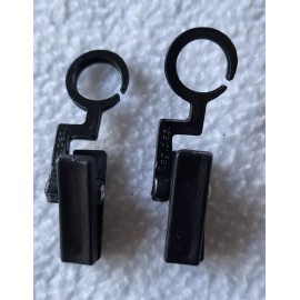 Unbranded Black Plastic  Swivel HOOK CLIPS   Pack of 50