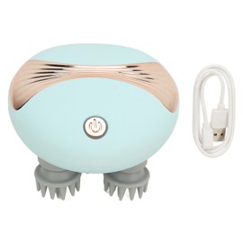 Electric Scalp Massager Portable Rechargeable Stress Relief Cordless Head Scratcher Massager for Home Blue
