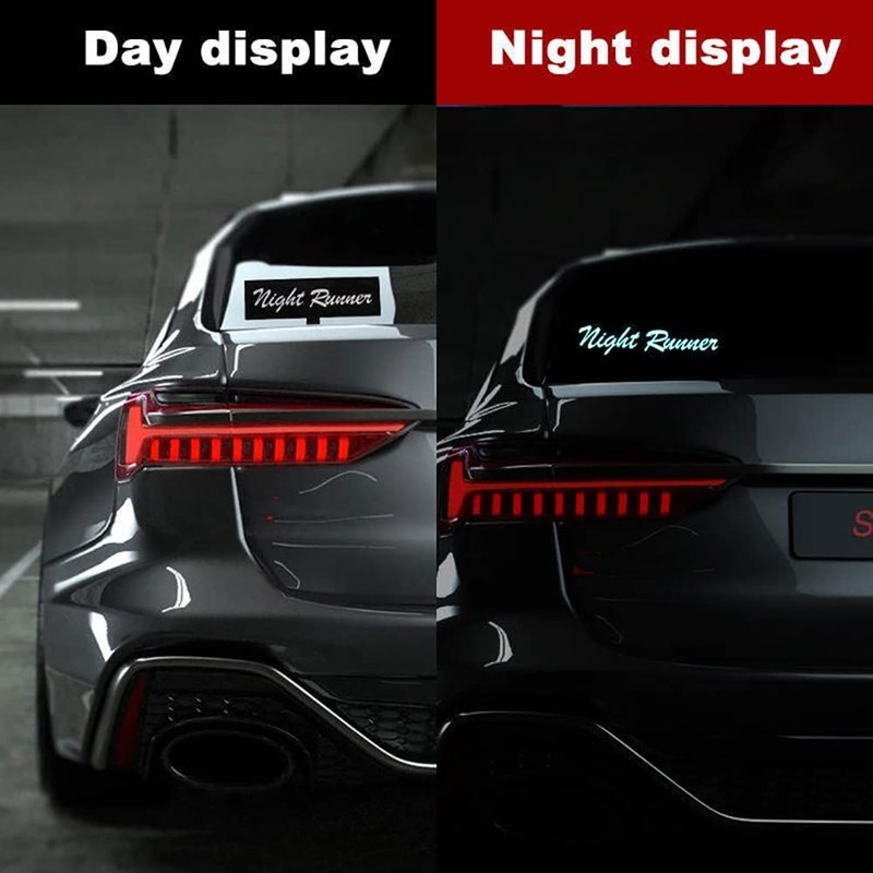 Windshield Night Runner Car LED Light Window Stickers for JDM