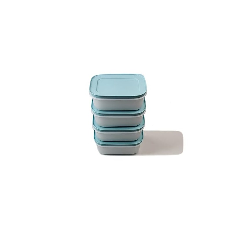 TUPPERWARE Freezer container 450 ml white-blue (4) ice crystal container