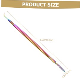 Outanaya Eyelash Lift Tool Dual Head Stainless Steel Eyelash Separator Grafting Rod for Perming Styling Lashes Comfortable Grip for Easy Use