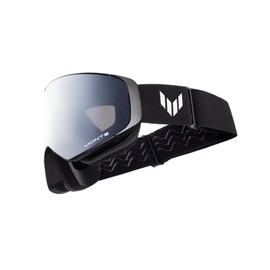 Monte Interchangeable Magnetic Lens Ski Goggles - Anti-Fog & UV400 Protection, Adjustable Strap, Perfect Winter Sports (Silver)