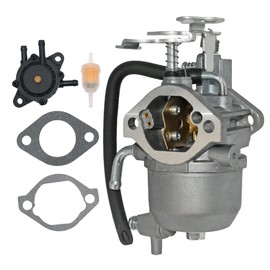 15004-0953 15003-2943 Carburetor Fits for Kawasaki Mule 600 610 SX XC SC 4x4 Models KAF400 KAF400B KAF400A KAF400C KAF400E KAF400D 2005-2019 with Mounting Gaskets & Fuel Pump