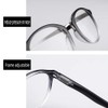 LINGAN Reading Glasses Round Computer Readers Clear Lens Glasses Spring
