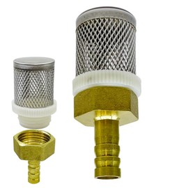 AIMCOCO 10mm Inline Strainers Filter Copper Tube Joint 10mm Diameter Hose Connection, Garden, Swimming Pool, Fish Tank Hose Filter, Suction Strainers Used to Remove Debris and Reduce Solid Entry