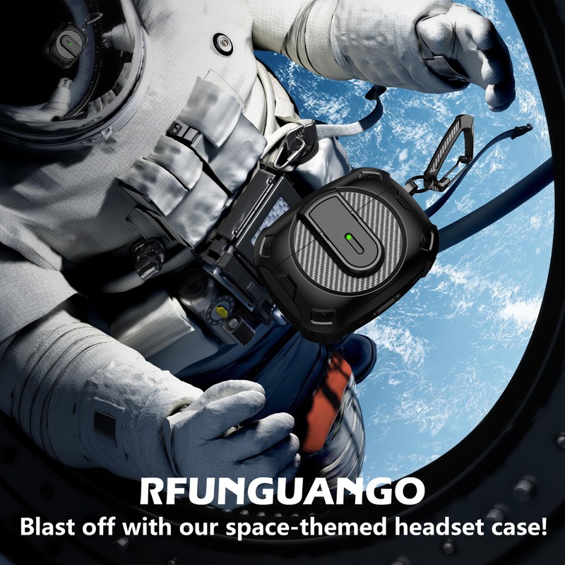 RFUNGUANGO for AirPods Pro 2nd Generation Case Cover with Cleaner