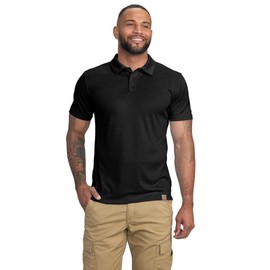 Carhartt Men's Force Sun Defender Lightweight Short-Sleeve Polo, Black, X-Large