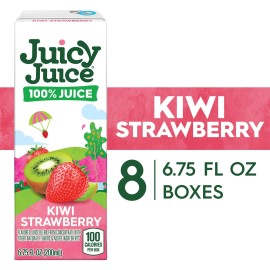 Juicy Juice 100% Juice, Kiwi Strawberry, 8 Count, 6.75 FL Oz