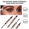 Microblading Eyebrow Pen, Dual-Ended Micro-Fork Tip Eyebrow Pencil with Clear