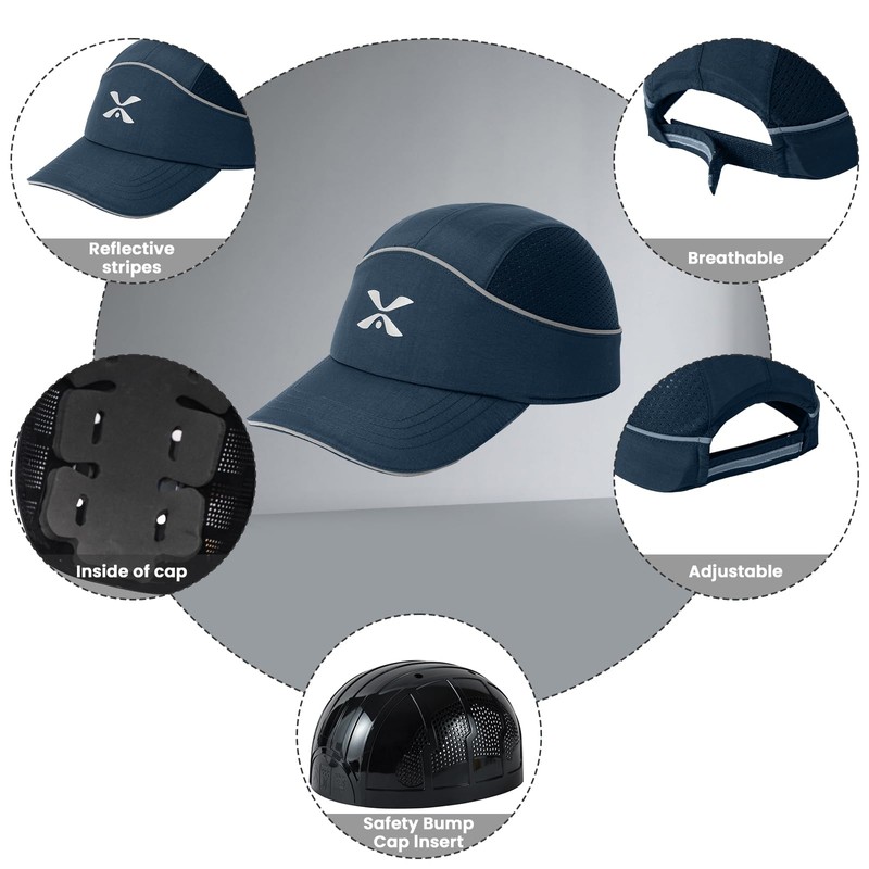 Safety Baseball Bump Cap Lightweight Safety Hard Hat Head Protection