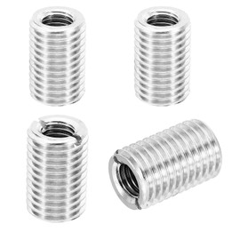 PATIKIL Thread Adapters Sleeve Reducing Nut, 4 Pcs M20xM12x30mm Male to Female Repair Insert Nut Screw Reducer Conversion Stainless Steel Fastener, Silver Tone