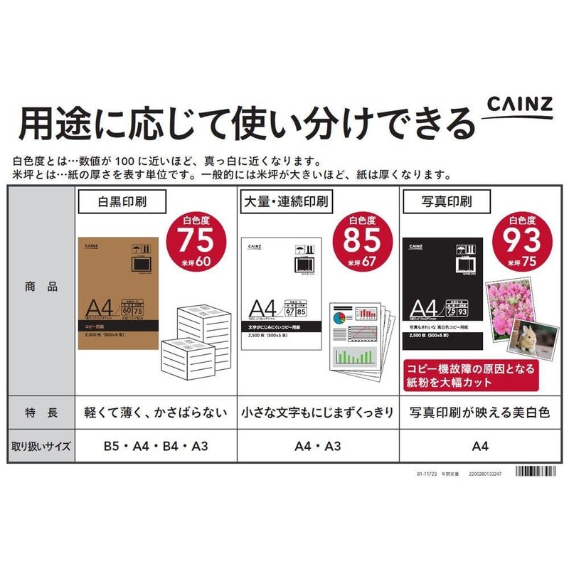 Cainz Copy Paper, A4, White, 500 Sheets